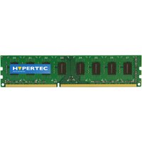 Green Hypertec P223C-HY 2 GB DDR3 memory module with black chips and gold connector edge