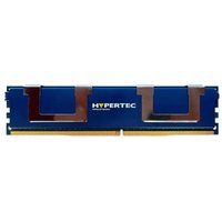 Blue Hypertec DDR4 ECC memory module with silver accents and gold connector edge.