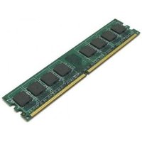 Green Hypertec DDR2 memory module with black chips and gold connector edge.