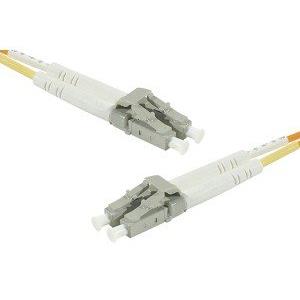 Purple 2-meter Hypertec ProConnectLite InfiniBand/fibre optic cable with LC connectors, featuring a durable design and sleek, flexible construction.