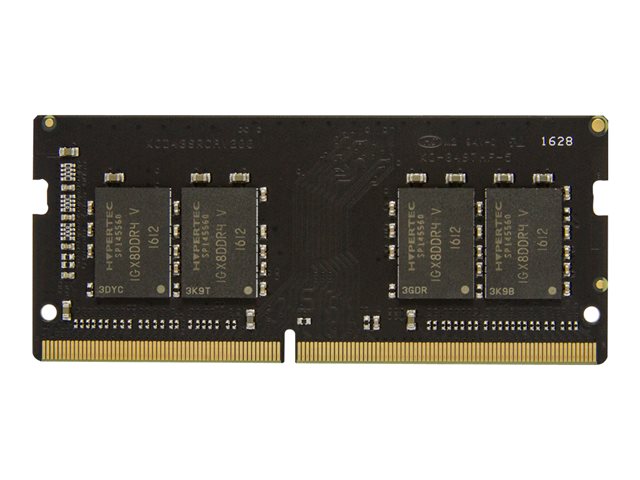 Hypertec S26391-F2153-L400-HY memory module in black with gold connectors, featuring four memory chips, labeled 4 GB DDR4 2133 MHz, designed for efficient performance in computers.