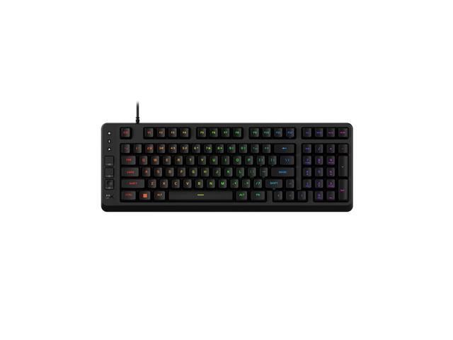 HyperX Eve 1800 gaming keyboard features a compact black design with customizable RGB backlighting and mechanical keys for enhanced gaming performance.
