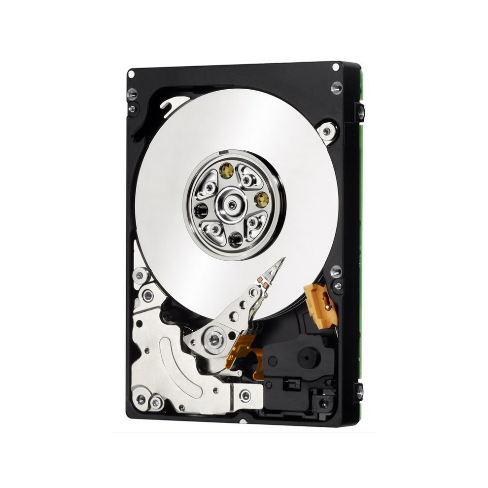 IBM ACLT Internal Hard Drive featuring a silver circular platter, black metal casing, and visible internal components, designed for 1 TB storage and 7200 RPM speed.