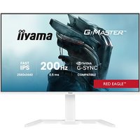 27" white iiyama G-MASTER gaming monitor, slim bezel, WQHD resolution, 200Hz, NVIDIA G-SYNC, Red Eagle series.