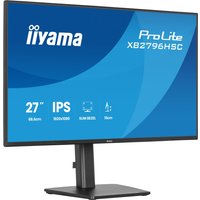 iiyama ProLite XB2796HSC-B1 27" monitor, slim black bezel, adjustable stand, 1920x1080 resolution, IPS display