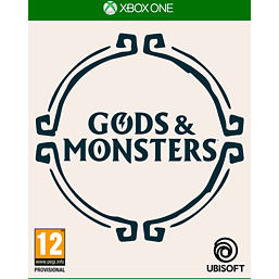 Cover art for "Immortals: Fenyx Rising" features a stylized design with a green border, showcasing the title in bold letters and the Ubisoft logo at the bottom.