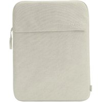 Beige Incase Crosstown Sleeve with Woolenex for 14-inch laptop, featuring a zipper closure and minimalist design.