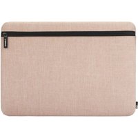 Pink Incase laptop sleeve, 15-inch, with black zipper and minimalist design.