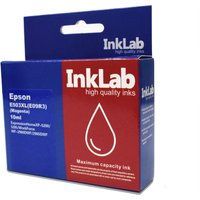 InkLab 503XL magenta ink cartridge in blue and red box with droplet icon and Epson compatibility label.