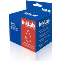 InkLab E1811-1814 printer ink refill box, blue and red packaging with droplet icon and white text.