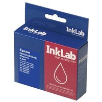 InkLab E603XLM printer ink refill in blue and red box with droplet icon and compatibility details.