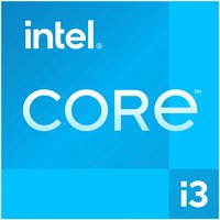 Intel Core i3-12100 processor box, blue with white text, featuring Intel logo and "Core i3" branding.
