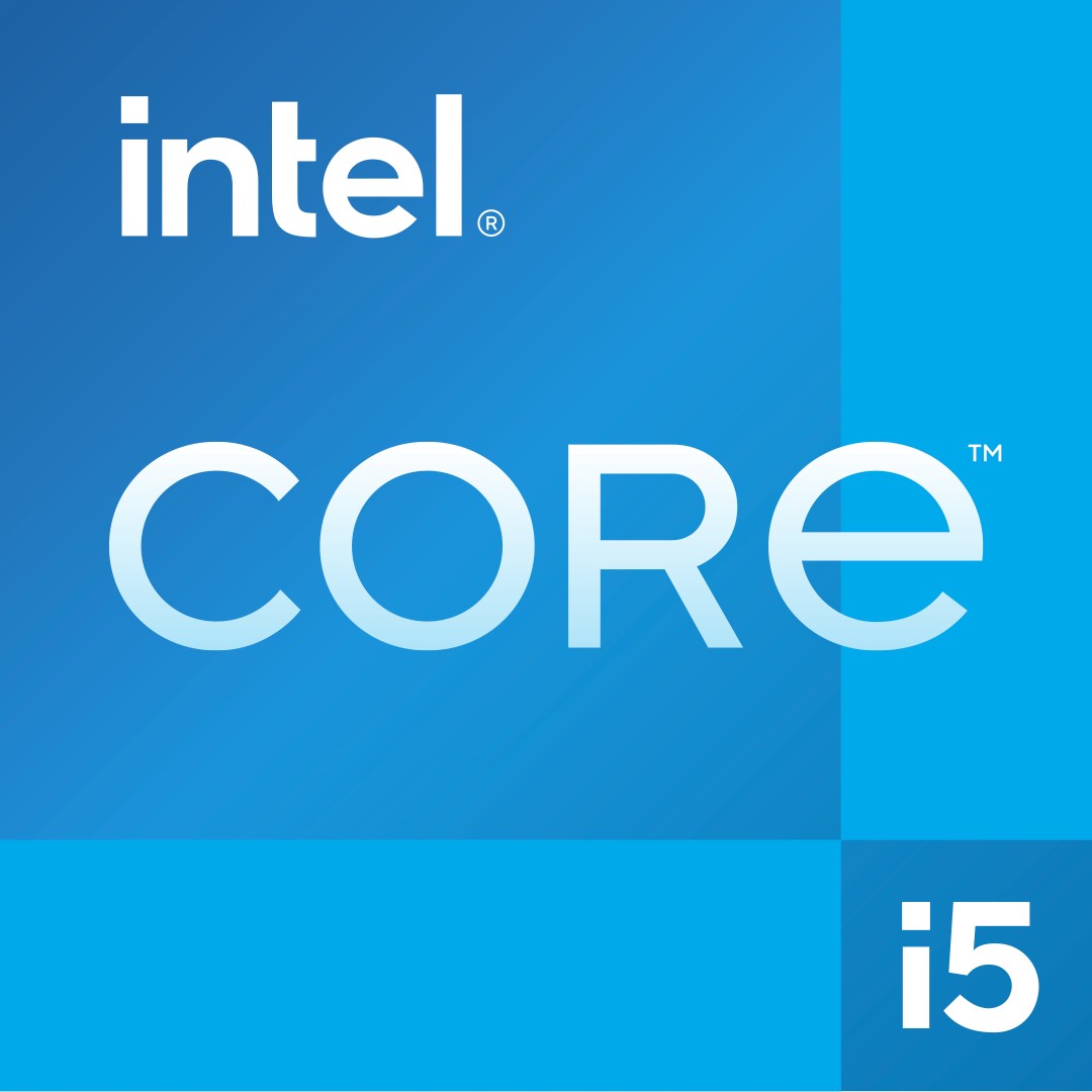 Intel Core i5-13600KF processor packaging features a blue background with white "Intel" and "CORE" logos, highlighting its 24 MB Smart Cache and tray design.