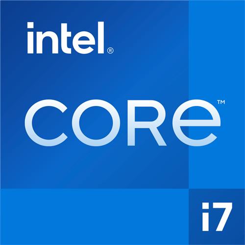Intel Core i7-12700 processor packaging features a blue background with white "CORE" and "i7" text, highlighting the 25 MB Smart Cache and tray design.