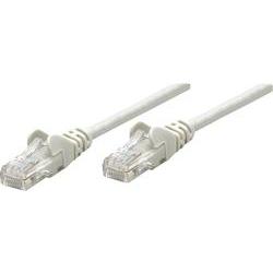 Grey Intellinet Cat6 network patch cable, 2 meters long, made of copper with S/FTP shielding and LSOH material, featuring clear connectors on both ends.
