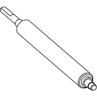 Black and white line drawing of Intermec 1-040230-90 printer roller with cylindrical shape and attachment ends.