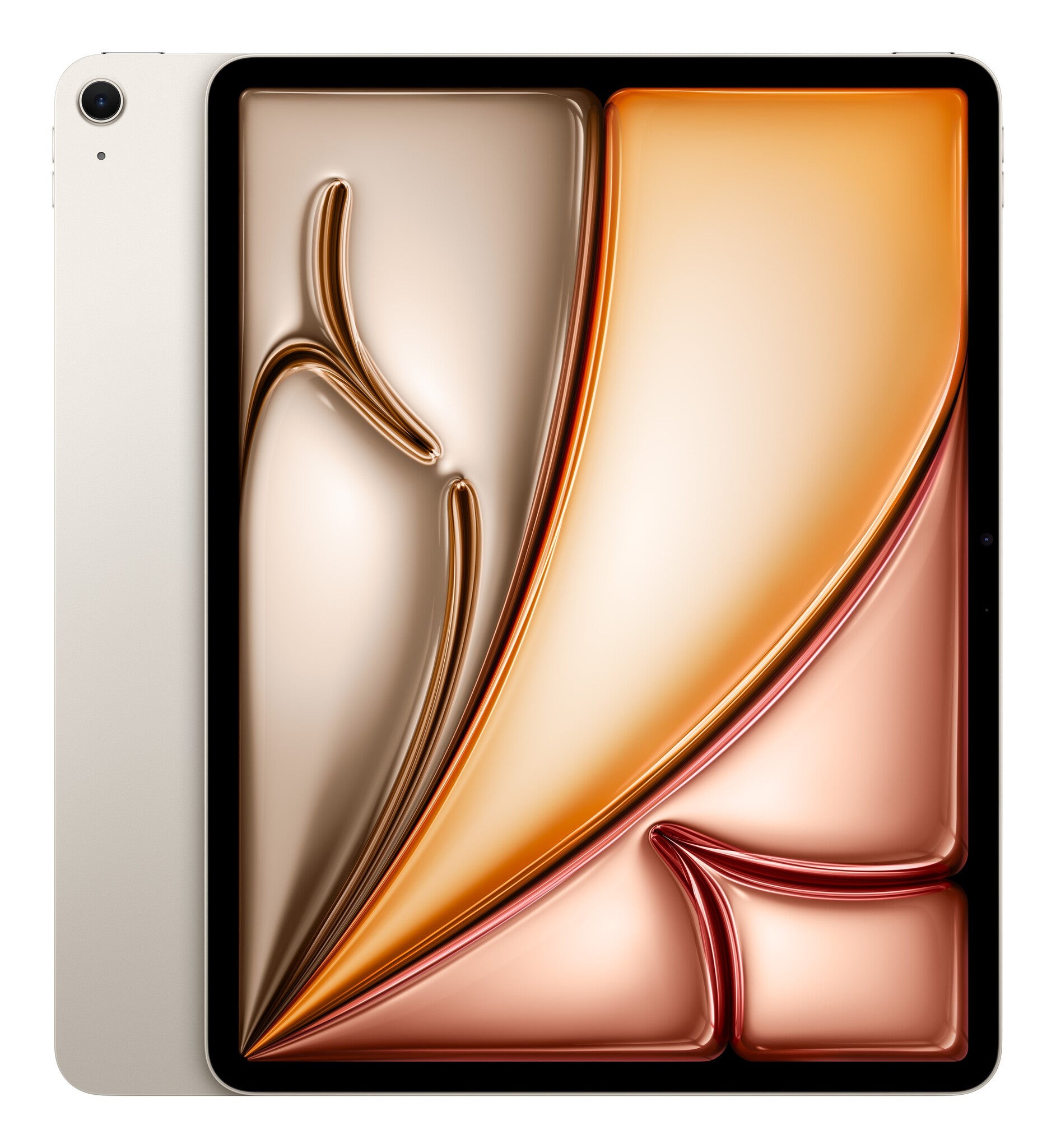 Apple iPad Air 13 in blue, featuring a sleek design, Wi-Fi connectivity, and 128GB storage, showcasing a vibrant display with smooth curves and a modern aesthetic.