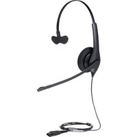 Black Jabra BIZ 1500 Mono headset with adjustable headband, cushioned ear pad, and flexible boom microphone.