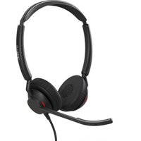 Black Jabra Engage 50 II USB-A UC stereo headset with cushioned ear pads and adjustable boom microphone.