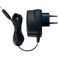 Black Jabra Engage power supply with two-pin plug and coiled cable for EMEA region.