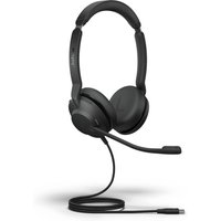 Black Jabra Evolve2 30 SE Stereo USB-C headset with cushioned ear cups and adjustable boom microphone.