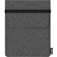Black Jabra Evolve2 75 carry case with textured fabric, flap closure, and small logo tag on the bottom corner.