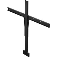 Black Jabra PanaCast 50 Screen Mount with T-shaped design and multiple screw holes for secure attachment.