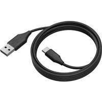 Black Jabra PanaCast 50 USB 3.0 cable, 2m length, with USB-A and USB-C connectors.