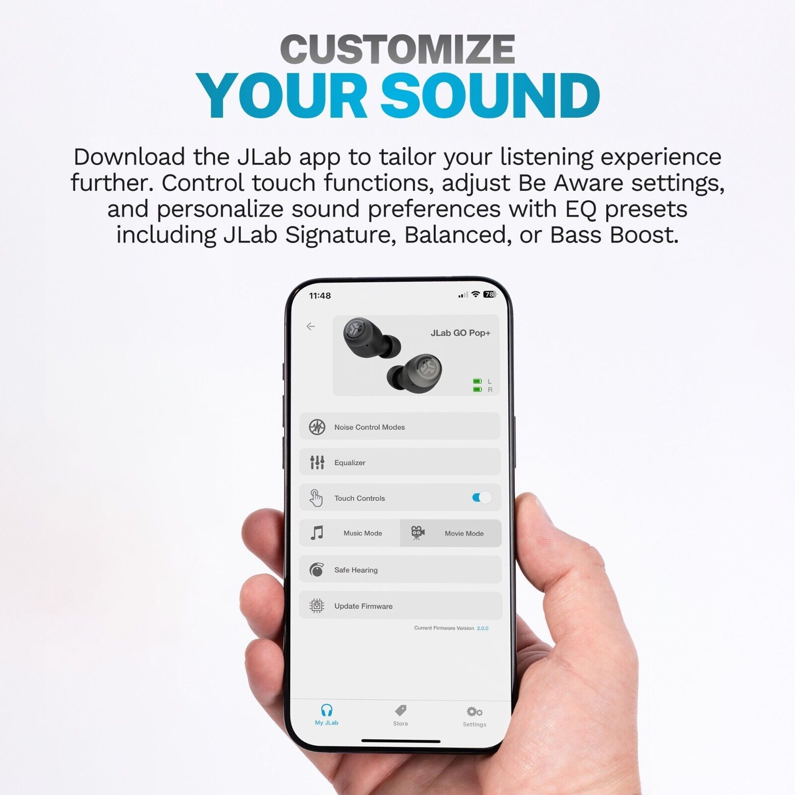 JLab Go Pop+ Headset True Wireless Stereo (TWS) In-ear Calls/Music/Spo - image 3