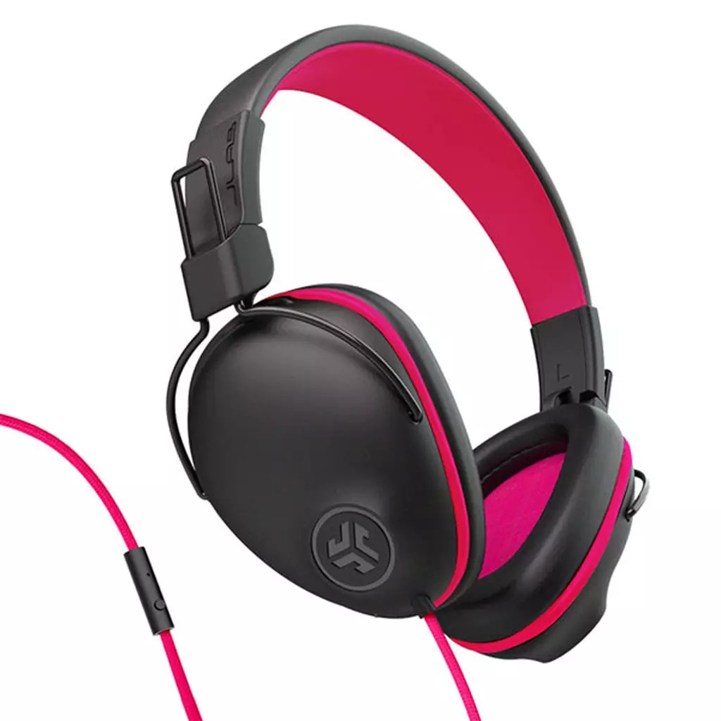 JLab JBuddies Pop Headset Wired Head-band Music/Everyday Pink - image 2