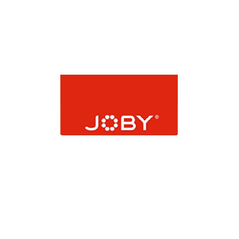 Red packaging featuring the Joby logo, showcasing the GorillaPod Mobile Vlogging Kit, designed for versatile smartphone mounting and stabilization.