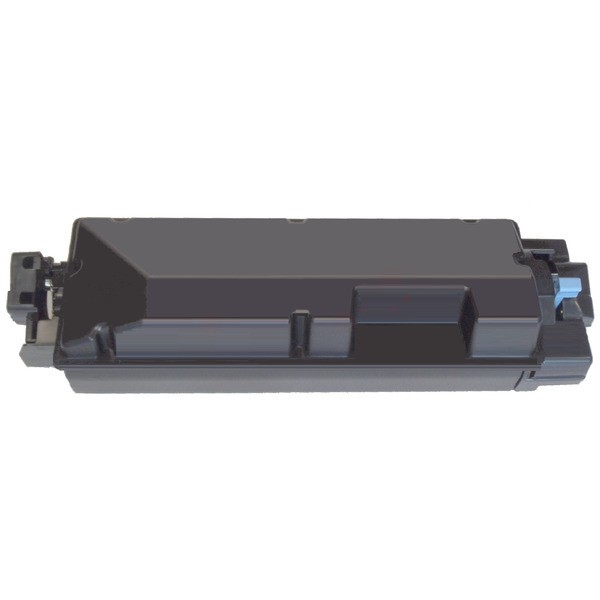Black toner kit with a sleek, rectangular design, featuring a connector on one end and labeled as Katun 51565, capable of printing 8,000 pages, replacing Triumph-Adler PK-5017K.