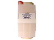 Katun High Performance Filer in a cylindrical shape, featuring a beige body with a red top, labeled with product information for easy identification.