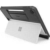 Black Kensington BlackBelt EQ rugged case for Surface Pro, with reinforced corners and built-in kickstand.