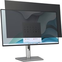 Kensington EQ Privacy Screen Filter for 23" monitors, black, rectangular, attached to a widescreen display.