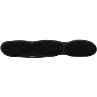 Black Kensington foam keyboard wrist rest with ergonomic wave design and smooth surface.