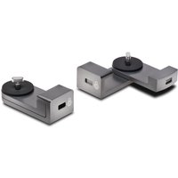Gray Kensington Locking Adapter for Mac Studio with rectangular shape, lock slot, and adjustable knob.