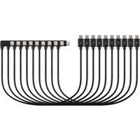 Black Kensington USB-C charging cables, 10-pack, with sleek connectors and durable braided design.