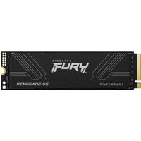 Black Kingston 2T FURY RENEGADE G5 NVMe SSD with white logo and gold connector, M.2 2280 form factor.