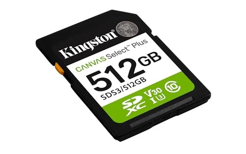 Kingston Technology 512GB SDXC Canvas Select Plus Gen3 150MB/s C10 UHS - image 2