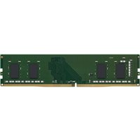 Green Kingston DDR4 memory module with black chips and gold connectors