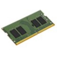 Green Kingston DDR4 memory module with black chips and gold connector edge.