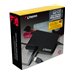 Black packaging featuring the Kingston logo, with a clear window displaying a 2.5-inch SATA accessory kit, highlighting compatibility for 7 to 9.5 mm drives.
