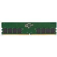 Kingston DDR5 16GB RAM module, green circuit board with black memory chips and gold connector edge.