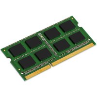 Green Kingston DDR3L 8GB RAM module with black chips and gold connectors.