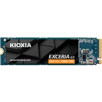 Kioxia Exceria G3 2TB M.2 PCIe 5.0 NVMe SSD, black and teal with circuit patterns and branding on the label.