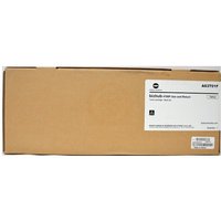 Brown Konica Minolta toner kit box with white label, model A63T01H/TNP-34, for 20K pages, black return program.