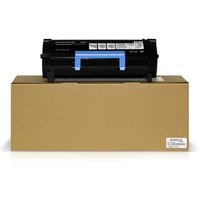 Black Konica Minolta toner cartridge with blue handle on brown box, labeled for Bizhub 40, capacity 25K pages.