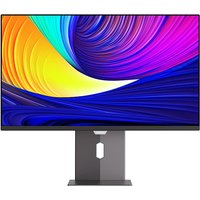 Koorui S2721BO monitor, 27" Quad HD, slim bezels, vibrant display, sturdy black stand with cable management hole.