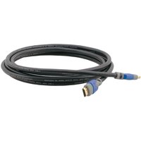 Black Kramer Electronics 19.5m HDMI cable with blue connectors, HDMI Type A standard.